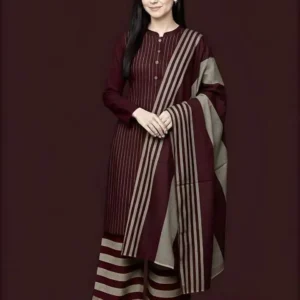 3 Pcs Women's Unstitched Printed Suit